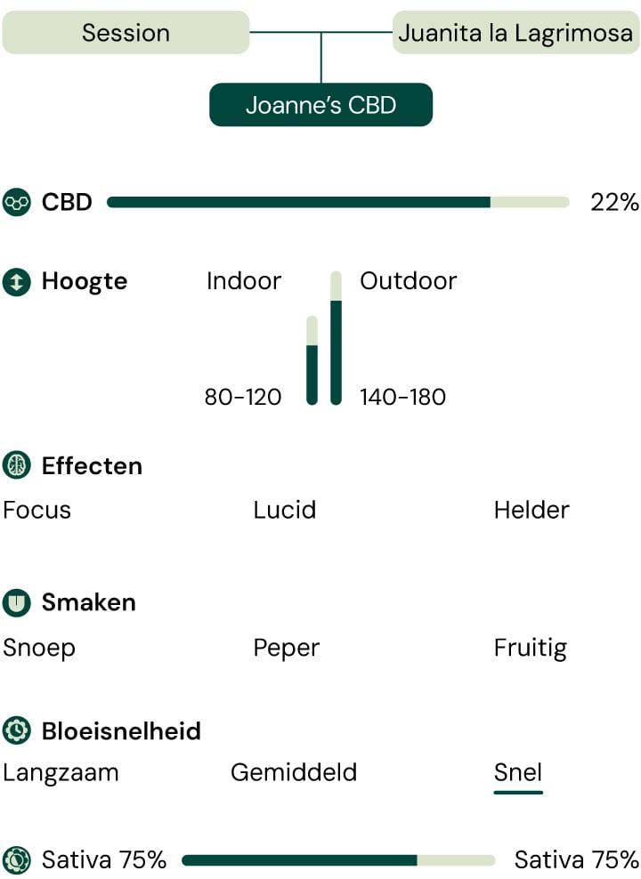 Joanne's  CBD Characteristics